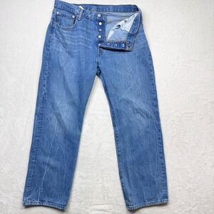 Levi's 501 Premium Jeans 90s Mens 36x30 Medium Wash Denim Straight Leg W32 L30